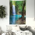 thumbnail image 4 of Woodland Decor Wall Hanging Tapestry, Waterfall asia thailand jungle tropic plants trees waterscape tourist attraction, Bedroom Living Room Dorm Accessories, 60 X 80 Inches, by Ambesonne, 4 of 5