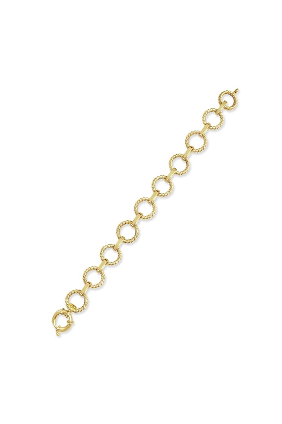 Rope Link Flex Bracelet 14k Yellow Gold