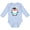 AE-Light Blue, variant on Inktastic I'm 2 Cute Penguin with Sunglasses and Flowers Boys or Girls Long Sleeve Baby Bodysuit