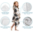 thumbnail image 7 of Black Cute Hedgehog Pattern Hooded Bath Towel，50"x30" for Ages 3 To 12 Kids, Quick Dry Lightweight Soft Microfiber Hood Beach Towel Cover Up for Kids, 7 of 7