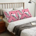 thumbnail image 6 of Naloa Cute Cartoon Zebra Super Soft 20x60 Body Pillow Case,Long Side Hidden Zipper（PILLOWS ARE NOT INCLUDED）, 6 of 6