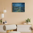 thumbnail image 3 of AEFER Starry Night Over the Rhone Canvas Prints Wall Art by Van Gogh Famous Oil Paintings Reproduction Extra Artwork Seascape Pictures for Bedroom Home Decor Unframe: 24x20inch(60x50cm), 3 of 5