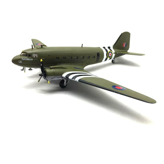 1/100 Scale WWII C-47 Transport Aircraft Alloy Aircraft Model Collection for Military Collectors