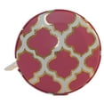 thumbnail image 1 of Fashion Smart Mini Metallic Retractable 5 Foot Tape Measure (Pink Moroccan), 1 of 2
