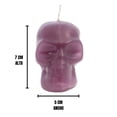 thumbnail image 2 of Velas en forma de craneo 4 piezas en color morado, 2 of 6