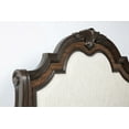 thumbnail image 3 of Formal Rich Wood Finish Upholstered Arched Headboard 1pc King Bed, 3 of 6