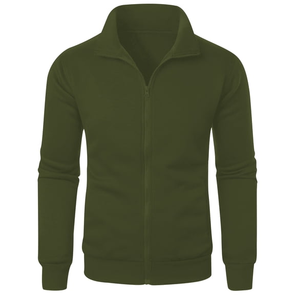 Fgnfyis Men's Hoodless Sweatshirt for Outdoor Leisure Loose Fit Solid Color Ideal for Fall and Winter Easy Care Machine Washable Casual Wear for Everyday Activities Sweatshirt for Men Green XXL
