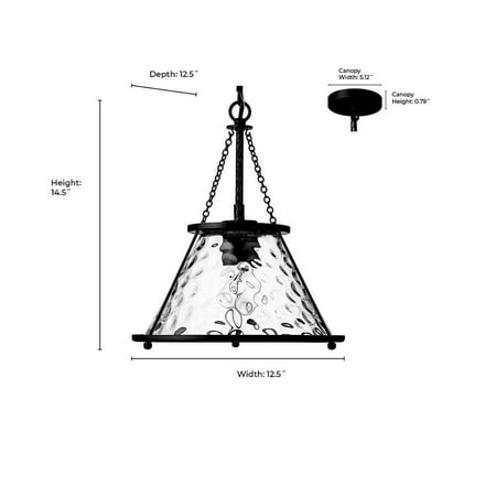 

Millennium Lighting 13501 Javis 13 Wide Pendant - Nickel