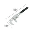 thumbnail image 6 of Multi-functional Adjustable Wrench, Right Angle Plumbing Wrench, 12 Inch, Steel Construction, for Firming Feel Nuts and Bolts, Automotive Repair, Plumbing Work, Black, by FAJHHA, 6 of 8