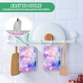 thumbnail image 4 of Yayeee Pot Holders Kitchen Heat Resistant with Pockets 7"x9.8" Cotton Oven Cooking Hot Pads, Pastel Pink Marble Pattern, 4 of 7