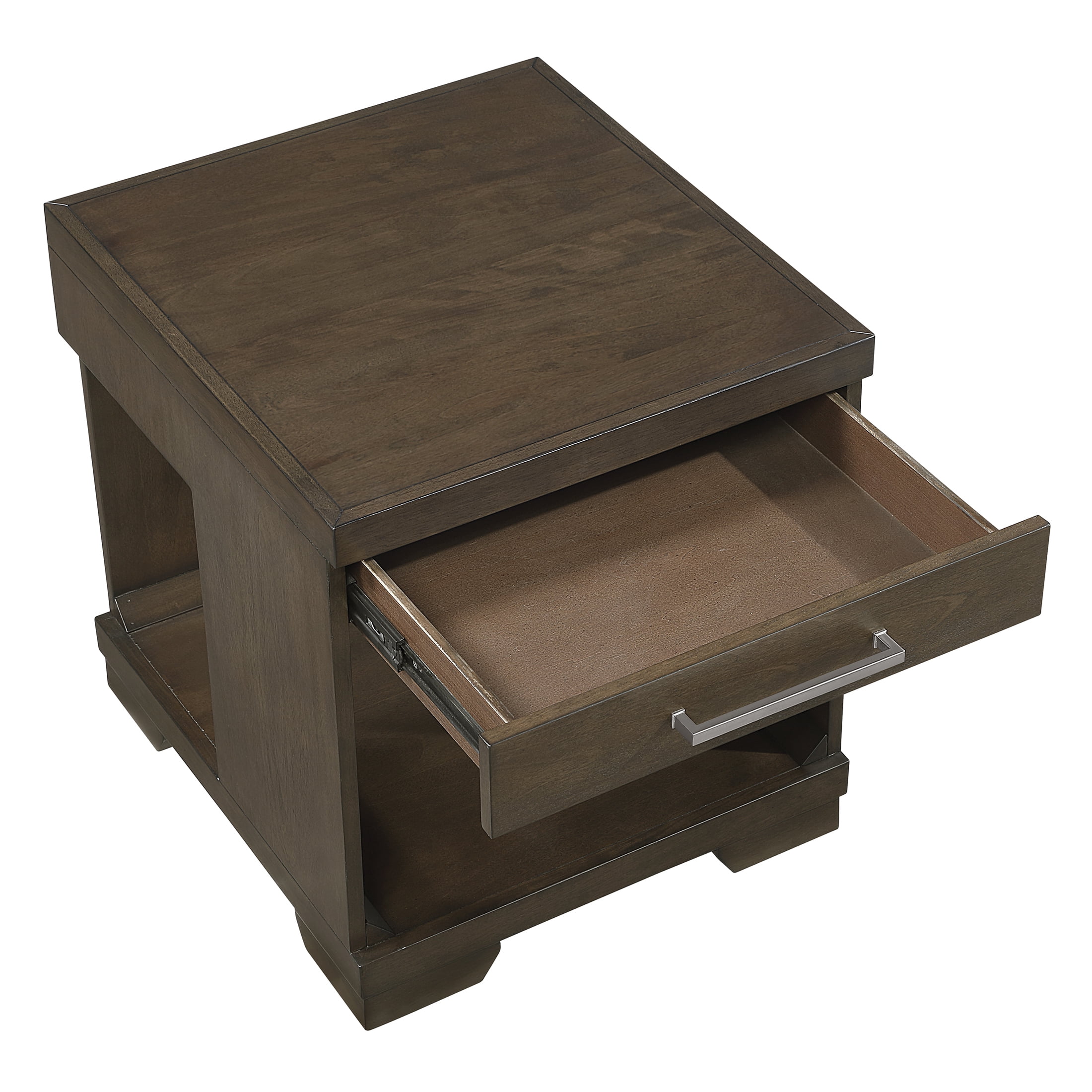 OakvillePark Alton End Table with 1 Drawer, Espresso