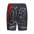 thumbnail image 7 of Daiia 2025 New Year 2 Mens Woven Stretch Pajama Short,Short Pajama Pants-3X-Large, 7 of 7