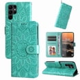 thumbnail image 2 of Funda tipo cartera GANGXUN para Samsung Galaxy S23 Ultra , diseño girasol, cuero PU, soporte, cierre magnético, tarjetero, 2 of 5