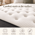 thumbnail image 3 of Full Mattress, 14 Inch Hybrid Mattress in a Box, Full Size Memory Foam Mattress with Pocket Springs for Motion Isolation Pressure Relief, CertiPUR-US, 100 Nights Trial, 3 of 7