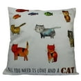 thumbnail image 3 of Cats | Pattern | Pillow Cover | Cat Lover Gifts | Throw Pillow | Home Decor | Gift for Her | Cat Print | Cat Pillow | Cat Decor | Room Decor, 3 of 10