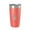 Coral, variant on Alpine Lake Hull's Map Tumbler Travel Mug Insulated Laser Engraved Coffee Cup West Virginia 20 oz Yellow