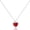 Silver Carnelian, variant on Red Heart Necklace for Women, Black Tourmaline Necklace as as Mothers Gifts Carnelian Necklaces as Everyday Jewelry Moonstone Crystal Pendant Birthday Easter Gifts for Her[r0670]