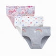 thumbnail image 4 of Ccpelsie Toddler Girls Panties Cotton Underwear Kids Briefs Soft Comfortable Cute Design(Grey,3-4 Years), 4 of 4
