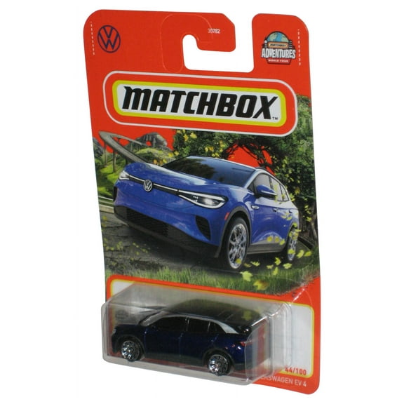Matchbox Adventures Blue Volkswagen Ev 4 (2022) Mattel Toy Car 44/100