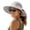 light gray, variant on Summer Womens Sun Hat with Ponytail Hole Beach Hiking Wide Brim UPF 50+ Outdoor Protection Foldable Bucket Hat