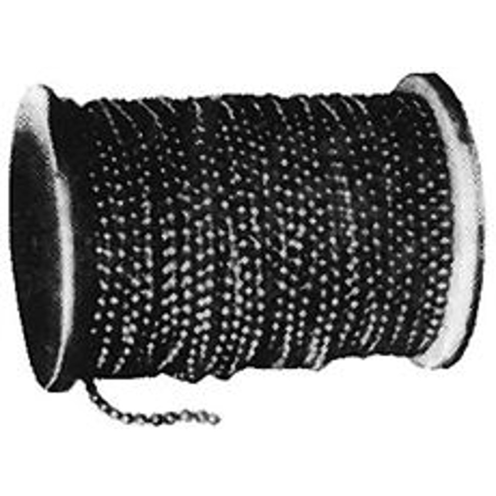 Ball Chain 6 Ball Chain, Nickel Plated Brass, 500 Ft. Per Roll