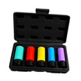 thumbnail image 2 of Juego de 5 piezas de dados para tuercas de rueda de 1/2 pulgada genéricos, accesorios prácticos y prácticos, juego de extractores de tuercas y dados Caja de almacenamiento negra, 2 of 8