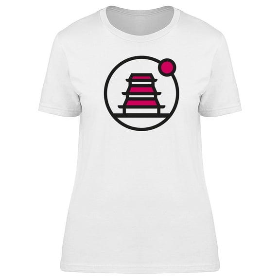Japanese Palace Minimal Art T-Shirt Women -Image by Shutterstock, Female XX-Large