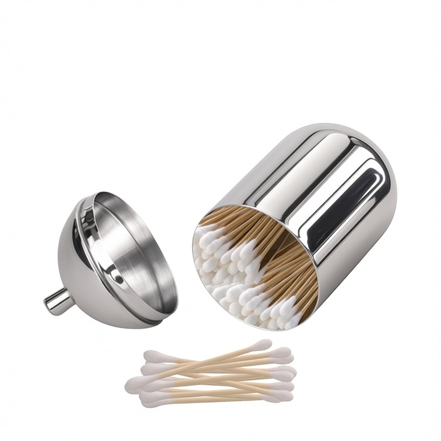 Toothpick Holder Dispenser Stainless Steel Thickening Tooth Picks Container for Teeth and Appetizer (No Toothpicks)
