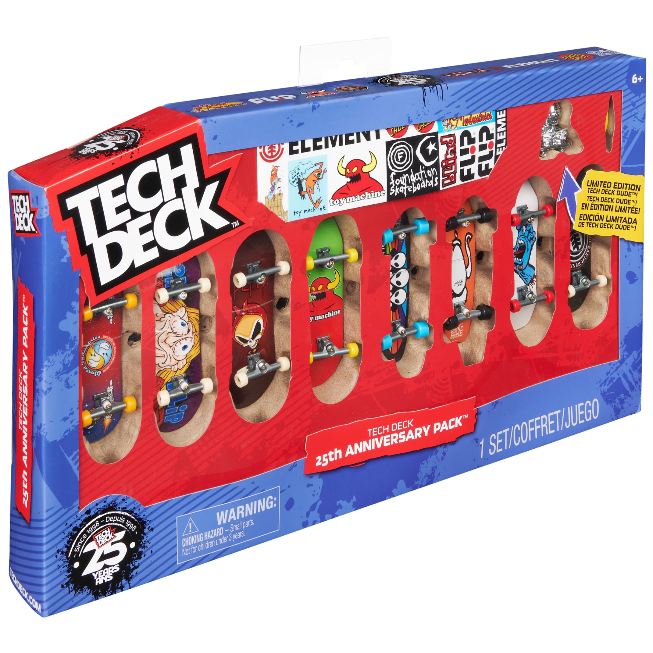 Tech Deck 25th Anniversary 8-Pack Fingerboards with