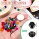 thumbnail image 2 of Uxcell 100pcs 8mm Cuentas de cristal de vidrio bicono, cuentas facetadas negras, 2 of 5