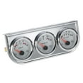 thumbnail image 3 of Arealer 52MM Oil Pressure Fahrenheit Gauge Voltmeter Chrome 3 in 1 Gauge Kit Car Motorcycle Meter, 3 of 7