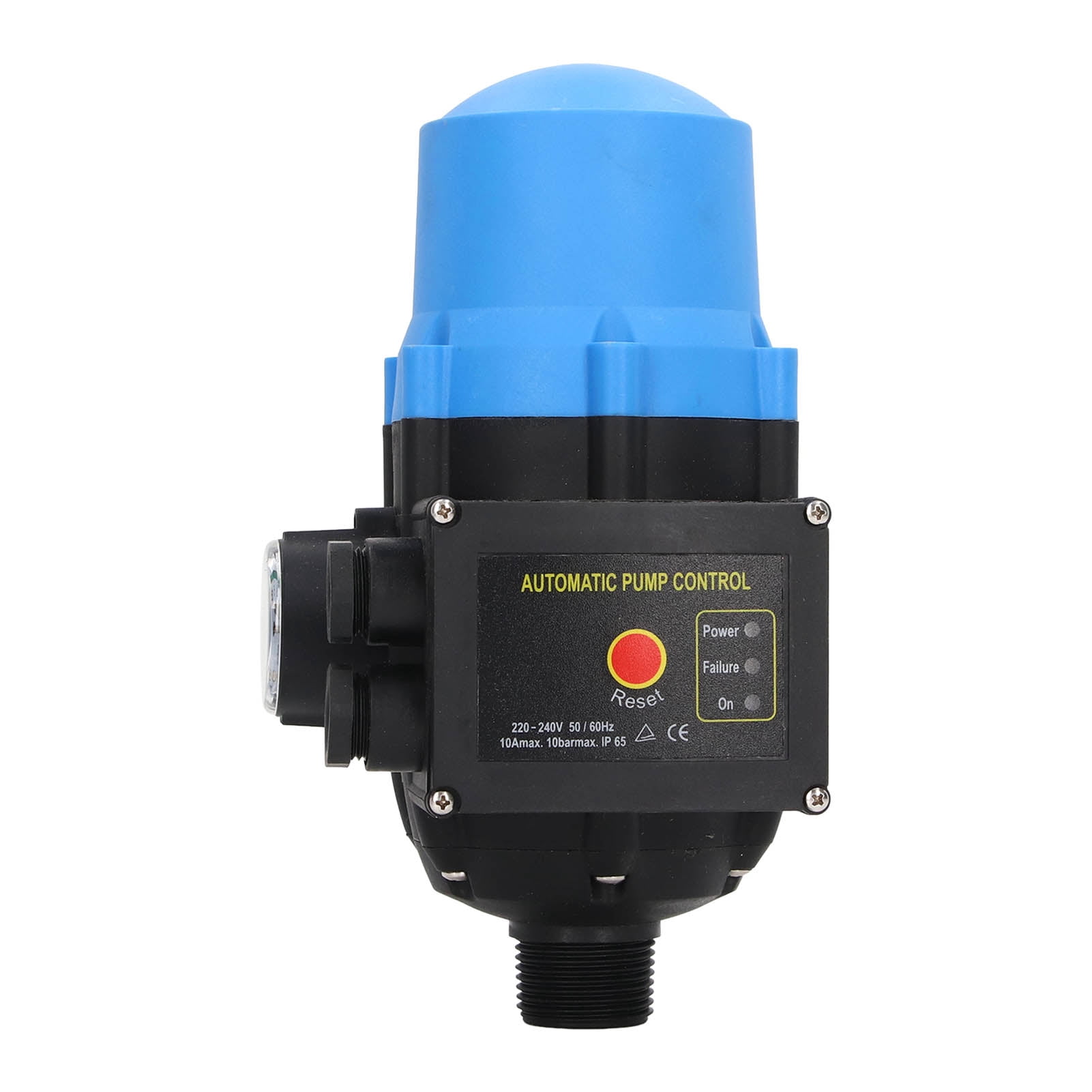 Automatic Pump Pressure Controller with Gauge Water Pump Electronic Control Switch 220‑240V