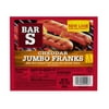 Bar S Cheddar Cheese Jumbo Franks Hot Dogs, 16 oz, 8 Count Pack