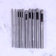 thumbnail image 2 of Juego de 10 punzones huecos redondos de 0,5 mm a 5 mm para trabajar el cuero, para correas de reloj y cinturones de cuero., 2 of 5