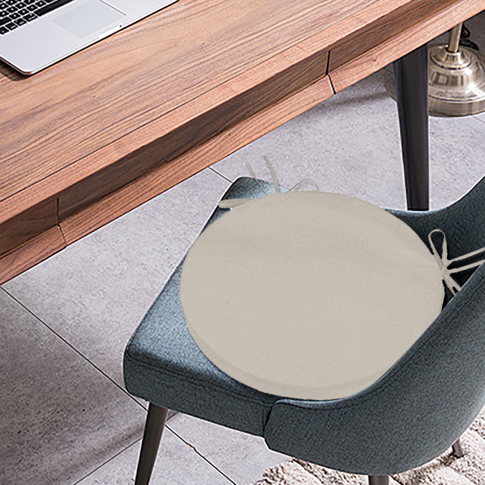 Outdoor Bistro Chair Cushions-Round Waterproof Patio Seat Cushions with Removable&Machine Washable Cover,Fade-Resistant Garden Chair Pads for Dining Chairs,Indoor/Outdoor Furniture Accessories