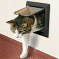 thumbnail image 1 of Pet Cat Puppy Dog Supplies Lock Lockable Safe Flap Door Black M, 1 of 8