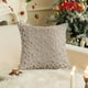 thumbnail image 4 of Soft Fuzzy Decorative Pillows Covers With Snowflake Glitter Printed Pillowcases For Christmas Decor Home Bedroom Sofa Chair Couch Snowflake Print18x18, 4 of 6