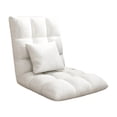 thumbnail image 3 of Sofá de piso,Sofá Cama Plegable Individual Cómodo Acolchado Adultos,Silla de piso para juegos Dormitorio con respaldo portátil,Sofá cama perezoso,sillón reclinable y plegable,Sofá Beige, 3 of 8