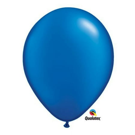 Burton & Burton 11" Pearl Sapphire Blue Balloons, 100 Pack