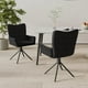 thumbnail image 2 of Sillas de comedor VidaXL, modernas, giratorias, juego de 2 unidades, de terciopelo negro, 2 of 9