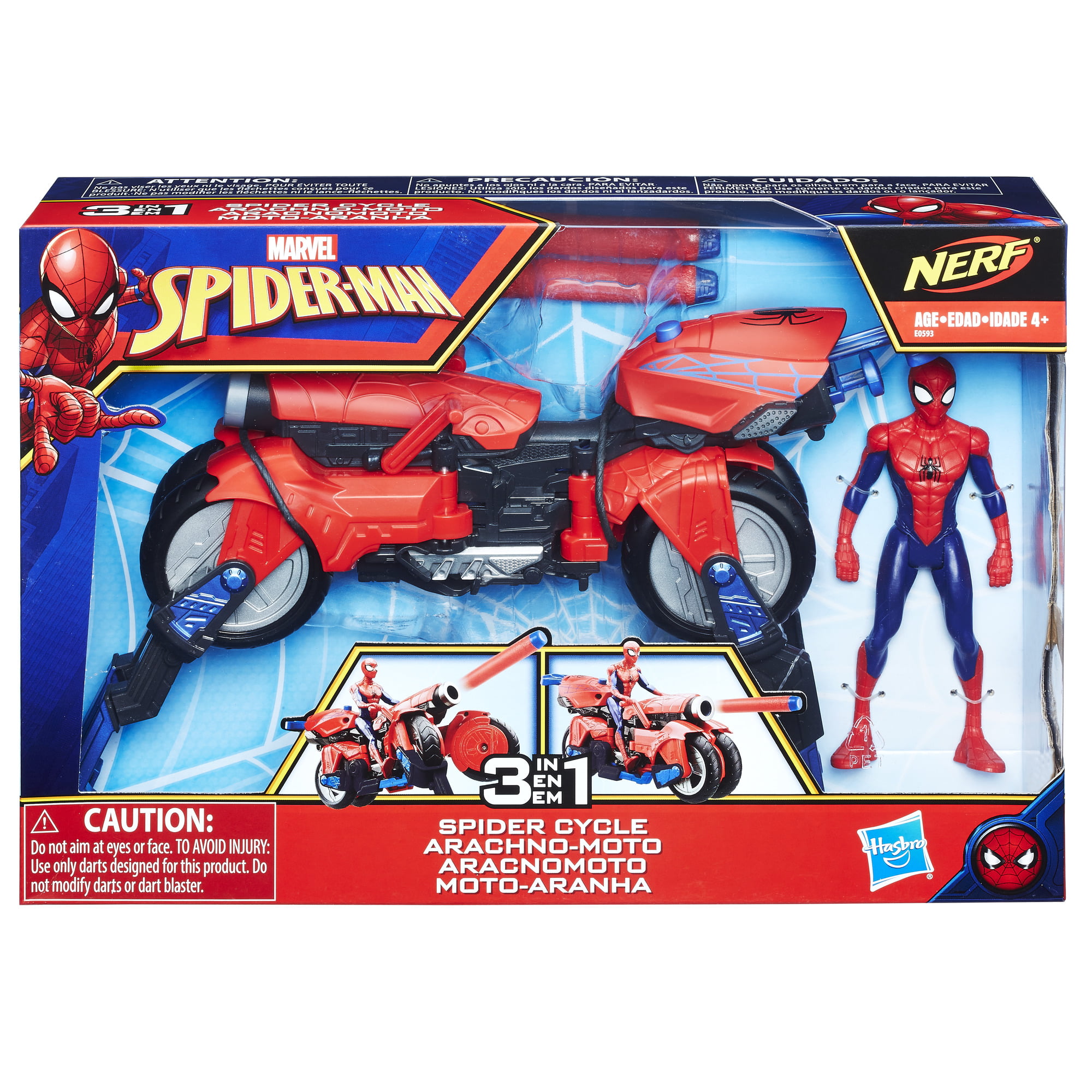 spiderman motorcycle toy walmart