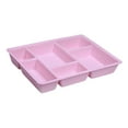 thumbnail image 3 of Kuntesetty Felt Drawer Organizer Tray 6 Compartments Containers for Shelf Tabletop Desk Pink, 3 of 9