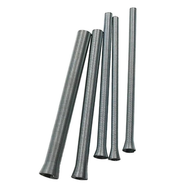 5 piezas de doblado de tubos de material acero para resortes 1/4 "5/16" 3/8 "1/2" 5/8 "de diámetro exterior DYNWAVEMX Dobladora de Tubos de Resorte