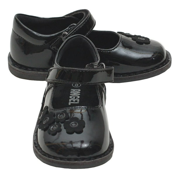 Sophias Style Black Patent Floral Mary Jane Fall Shoes Sophias Style Black Patent Floral Mary Jane Fall Shoes