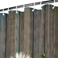 thumbnail image 4 of Rustic Shower Curtain Set Grey Floral Fabric Bath Curtain Butterfly Daisy American Country Farm Style 36×72 In 6 Hooks, 4 of 4