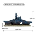 thumbnail image 2 of Aquarium Shipwreck Fish Tank Landscaping Resin Crafts Broken Ship Ornaments,B, 2 of 7