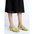 thumbnail image 3 of Scoop Women's Paillette Thong Kitten Heel Sandals, 3 of 7