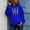 Blue, variant on QUINDOS Womens Hoodie Womens Sweatshirts Casual Long Sleeve Graphic Crew Neck Pullover Tops