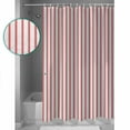 thumbnail image 4 of Red Striped Bathroom Curtain 78 Inch Shower Curtain with Hooks, Red White Stripes Farmhouse Waterproof Polyester Bath Curtain Washable Bathtub Curtain 72''x 78'', 4 of 6