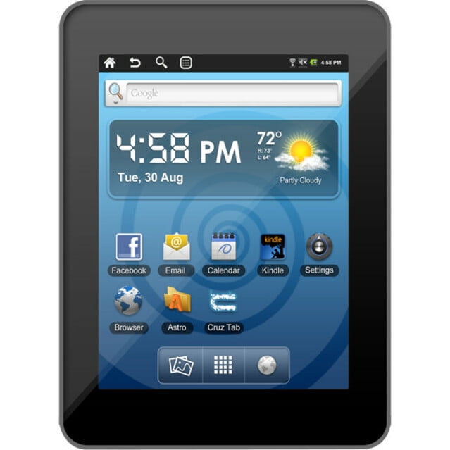 Cruz T T301 Tablet, 7", 4 GB Storage, Android 2.0 Eclair, Black